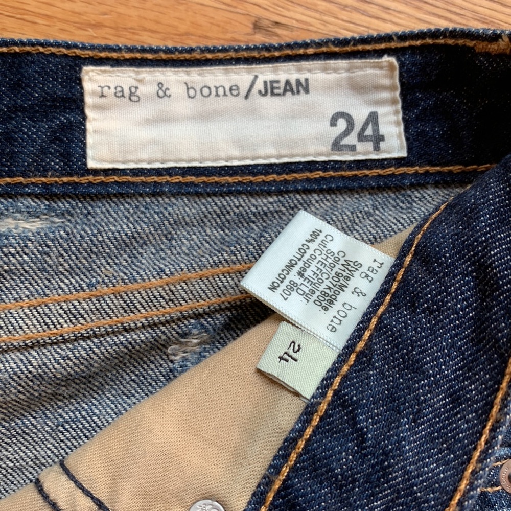 Classic Rag & Bone Ripped Jeans Shorts - Picture 7 of 9